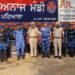 आरएएफ ने निकाला फ्लैग मार्च, शहरवासियों को दिया सुरक्षा का भरोसा