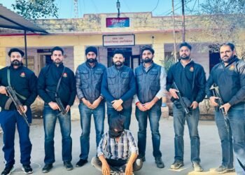 पंजाब ए.जी.टी.एफ. द्वारा यू.ए.पी.ए. केस में वांछित रिन्दा का मुख्य संचालक कैलाश खिचन राजस्थान से गिरफ़्तार; पिस्तौल बरामद 