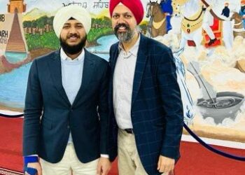 कनाडा के सिख सांसद एकविंदर गहीर ने सलोह में यूके के सिख सांसद तनमनजीत ढेसी से की मुलाकात
