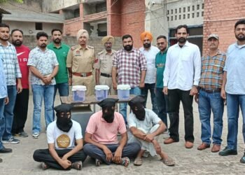  पंजाब पुलिस ने राज्य में लॉरेंस बिश्नोई और गोल्डी बराड़ के सहयोगियों द्वारा टारगेट किलिंग की योजना को किया विफल;  तीन शूटर गिरफ्तार