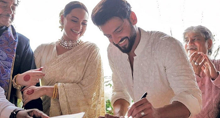 ब्रेकिंग न्यूज़ : फिल्म एक्ट्रेस सोनाक्षी सिन्हा और जहीर इकबाल की शादी का विरोध शुरू हो गया है सोनाक्षी सिन्हा की शादी से लोगों में भारी नाराजगी!