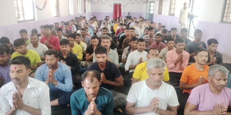 जिला जेल में साध्वी प्रतिमा बहन का सत्संग सम्पन्न