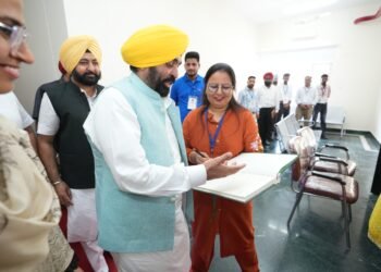 मुख्य मंत्री भगवंत मान ने 10.80 करोड़ रुपए की लागत से बने अत्याधुनिक तहसील कॉम्प्लेक्स का किया उद्घाटन