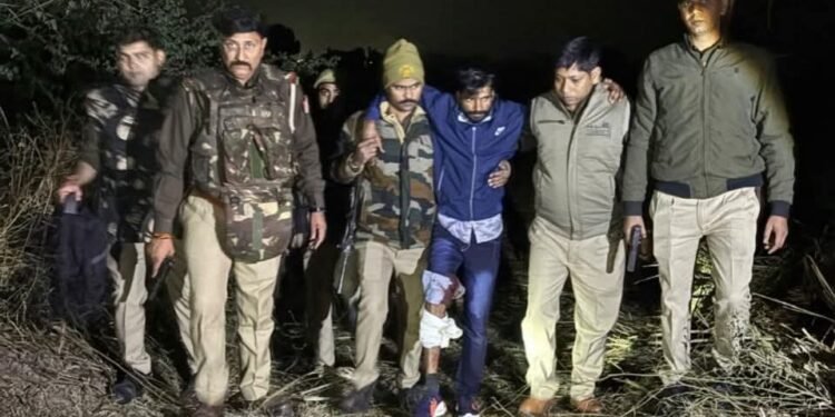 हिस्ट्री शीटर मुठभेड़ के दौरान गिरफ्तार