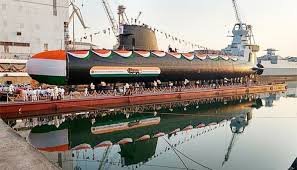 प्रधानमंत्री नरेंद्र मोदी ने स्कॉर्पीन श्रेणी की पनडुब्बी कलवरी को भारतीय नौसेना में शामिल किया