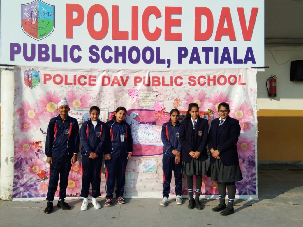 पुलिस डी.ए.वी. पब्लिक स्कूल पटियाला में मनाया गया इंडियन आर्म्ड फोर्सेज डे