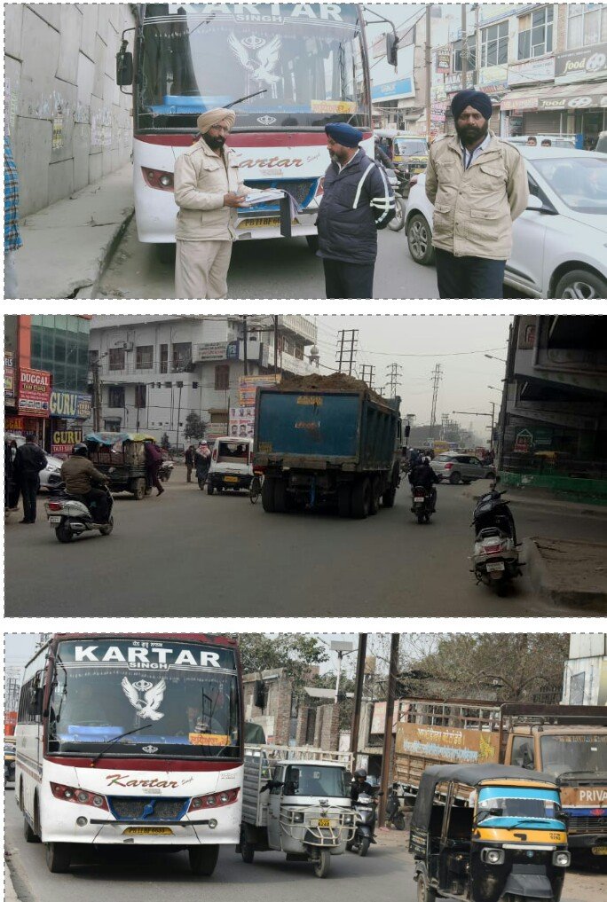 ਟ੍ਰੈਫਿਕ ਪੁਲਿਸ ਵਲੋਂ ਓਵਰਲੋਡ ਟਿੱਪਰ ਚਾਲਕਾਂ ਨੂੰ ਨਾ ਰੋਕਣ ਤੇ ਸਾਧੀ ਚੁੱਪੀ