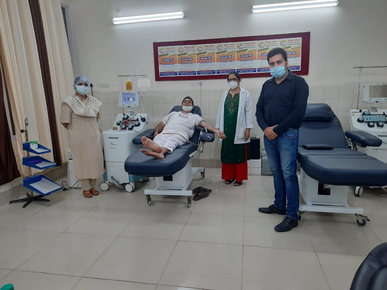 ਪਟਿਆਲਾ ਦੇ ਪਲਾਜਮਾ ਬੈਂਕ ਵਿਚ ਠੀਕ ਹੋਏ ਮਰੀਜਾਂ ਵਲੋਂ ਪਲਾਜਮਾ ਦੇਣਾ ਸ਼ੁਰੂ