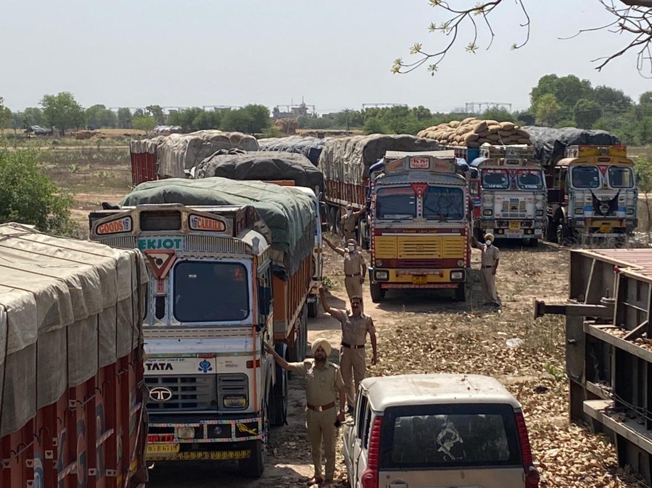 In collaboration with Market Committee, Patiala Police is analyzing the crop produce that is coming from other states to Patiala