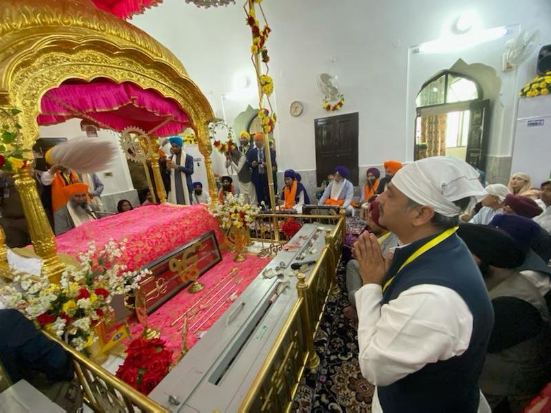 कैबिनेट मंत्री सिंगला ने परिवार सहित दूसरी बार श्री करतारपुर साहिब के किये दर्शन