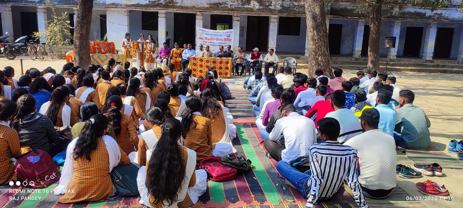 राणा प्रताप के रासेयो शिविर का हुआ शुभारंभ