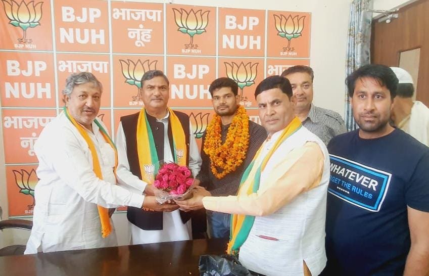 जावेद मालब भाजपा सहकारिता प्रकोष्ठ के नूहं जिला सयोंजक नियुक्त