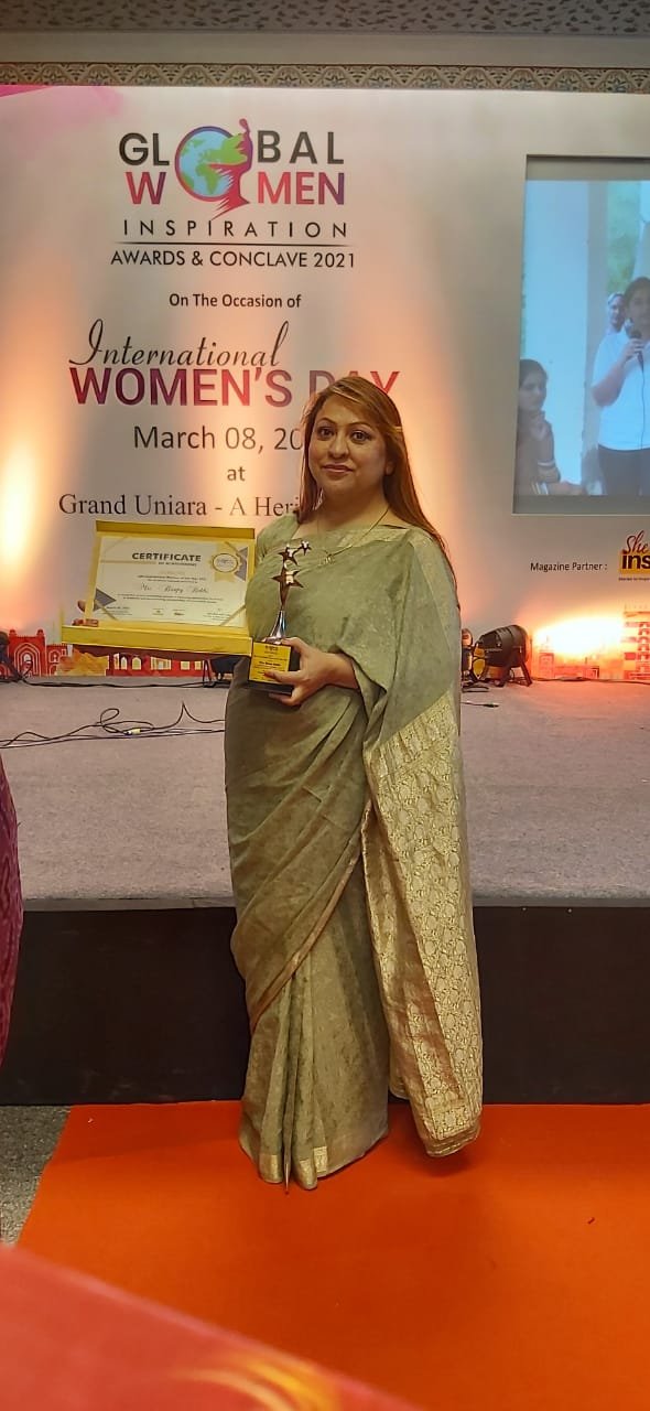 शी-इंस्पायर डिजीटल मैगजीन में स्थान पाकर बिम्पी रेखी ने अम्बाला और हरियाणा प्रदेश का नाम किया रोशन