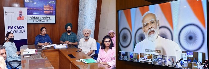 Punjab Social Security Minister hands over consent letters under PM Cares Scheme to 38 COVID affected children