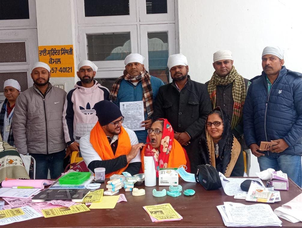 ਡੀ.ਬੀ.ਜੀ ਵੱਲੋਂ ਗੁਰੂਦੁਆਰਾ ਸਾਹਿਬ ਡੇਰਾ ਬਾਬਾ ਦੁਧਾਧਾਰੀ ਵਿਖੇ ਮੁਫਤ ਮੈਡੀਕਲ ਕੈਂਪ ਆਯੋਜਿਤ ਕੀਤਾ।