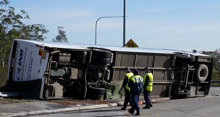 ਆਸਟ੍ਰੇਲੀਆ ‘ਚ ਬੱਸ ਪਲਟਣ ਕਾਰਨ 10 ਲੋਕਾਂ ਦੀ ਮੌਤ!