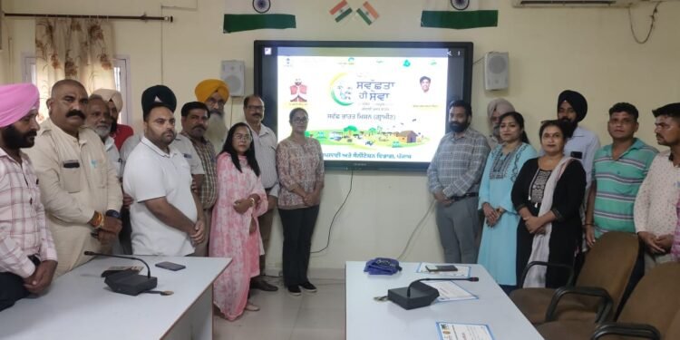 ਜਲ ਸਪਲਾਈ ਅਤੇ ਸੈਨੀਟੇਸ਼ਨ ਵਿਭਾਗ ਦੇ ਸਟਾਫ਼ ਦੀ ਕਰਵਾਈ ਟਰੇਨਿੰਗ