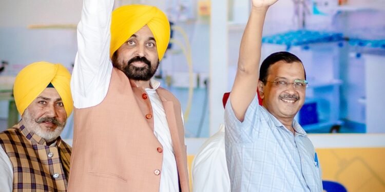 ਭਗਵੰਤ ਸਿੰਘ ਮਾਨ ਅਤੇ ਅਰਵਿੰਦ ਕੇਜਰੀਵਾਲ ਦੀ ਰੈਲੀ ਦੌਰਾਨ ਪਟਿਆਲਾ ਵਿੱਚ ਦਿਖਿਆ ਲੋਕਾਂ ਦਾ ਭਾਰੀ ਇਕੱਠ