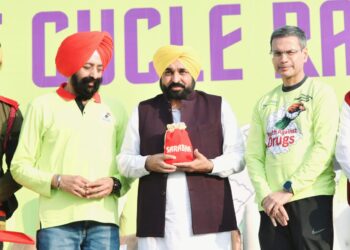 ਨਸ਼ਿਆਂ ਦਾ ਲੱਕ ਤੋੜਨ ਲਈ ਮੁੱਖ ਮੰਤਰੀ ਦੀ ਅਗਵਾਈ ਵਿੱਚ ਲੁਧਿਆਣਾ ਵਿਖੇ ਹੋਈ ਦੇਸ਼ ਦੀ ਸਭ ਤੋਂ ਵੱਡੀ ਸਾਈਕਲ ਰੈਲੀ