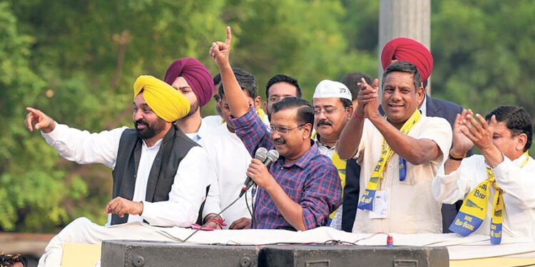 ਭਗਵੰਤ ਮਾਨ ਤੇ ਕੇਜਰੀਵਾਲ ਵੱਲੋਂ ਰਾਜਸਥਾਨ ਵਿੱਚ ਚੋਣ ਪ੍ਰਚਾਰ