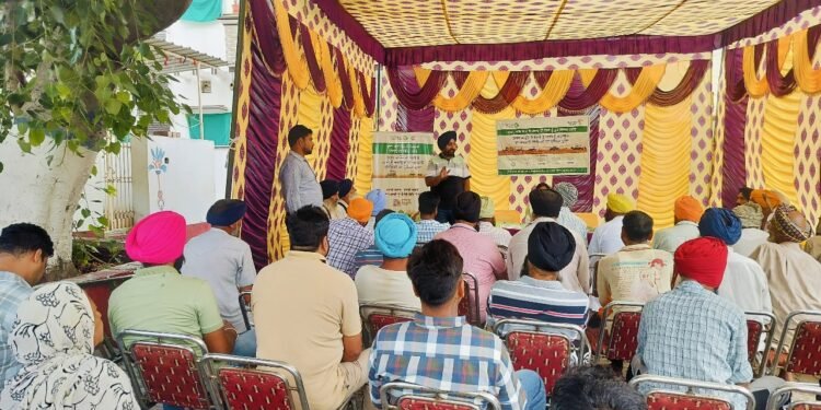 ਖੇਤੀਬਾੜੀ ਵਿਭਾਗ ਵੱਲੋਂ ਪਿੰਡ ਪੱਧਰ ਤੇ ਕਿਸਾਨਾਂ ਨੂੰ ਪਰਾਲੀ ਪ੍ਰਬੰਧਨ ਸਬੰਧੀ ਕੀਤਾ ਜਾ ਰਿਹਾ ਜਾਗਰੂਕ