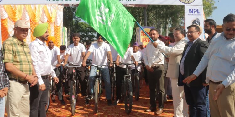 ਨਾਭਾ ਪਾਵਰ ਲਿਮਟਿਡ ਨੇ ਪਰਾਲੀ ਦੀ ਅੱਗ ਨਾ ਲਗਾਉਣ ਦੇ ਉਦੇਸ਼ ਨਾਲ ਕਰਵਾਈ ਸਾਈਕਲ ਰੈਲੀ