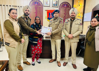 ਕੇਂਦਰੀ ਜੇਲ੍ਹ ਪਟਿਆਲਾ ਦੀ ਅੰਡਰਟ੍ਰਾਇਲ ਮਹਿਲਾ ਬੰਦੀ ਸੋਨੀਆ ਨੂੰ ਮਿਲਿਆ ‘ਤਿਨਕਾ-ਤਿਨਕਾ ਬੰਦਨੀ ਅਵਾਰਡ 2024’ ਦਾ ਵਕਾਰੀ ਸਨਮਾਨ-ਵਰੁਣ ਸ਼ਰਮਾ