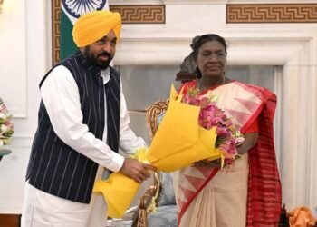 ਮਾਣਯੋਗ ਰਾਸ਼ਟਰਪਤੀ ਦ੍ਰੌਪਦੀ ਮੁਰਮੂ ਨੂੰ ਮਿਲੇ ਮੁੱਖ ਮੰਤਰੀ ਭਗਵੰਤ ਮਾਨ