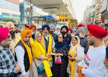 ਸ੍ਰੀ ਗੁਰੂ ਤੇਗ ਬਹਾਦੁਰ ਸਾਹਿਬ ਜੀ ਦੇ 350ਵੇਂ ਸ਼ਹੀਦੀ ਦਿਹਾੜੇ ਨੂੰ ਸਮਰਪਿਤ “ਧਰਮ ਰੱਖਿਅਕ ਯਾਤਰਾ” ਦਾ ਦਿੱਲੀ ਵਿੱਚ ਸ਼ਾਨਦਾਰ ਦਰਸ਼ਨ  :ਹਰਮੀਤ ਸਿੰਘ ਕਾਲਕਾ